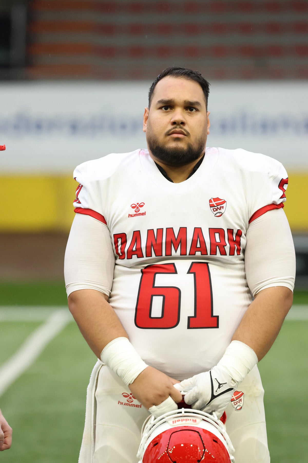 Atlet med mouthguard