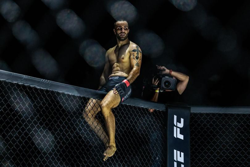 Atlet med mouthguard