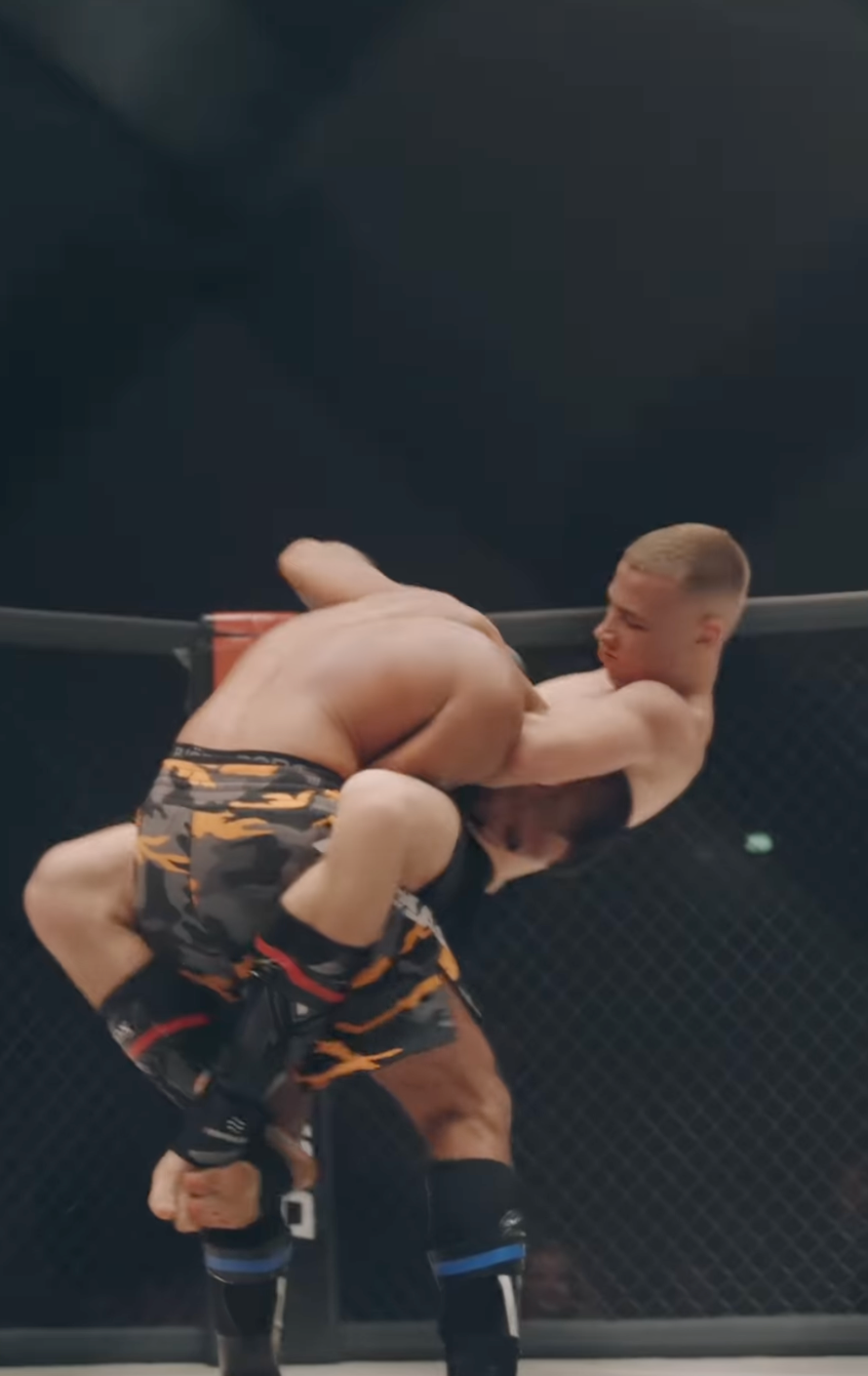 Atlet med mouthguard