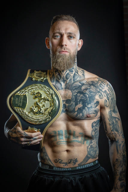 Atlet med mouthguard